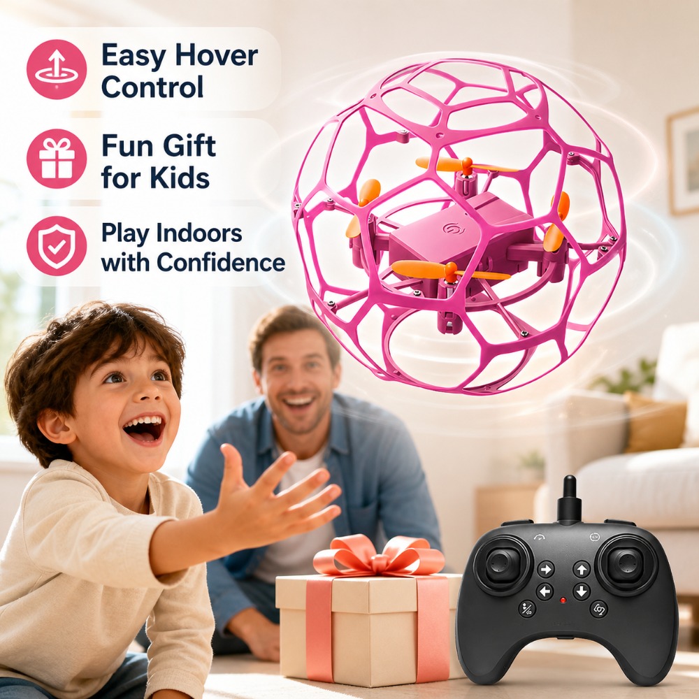 Kids Toys Under £5 - Football Shape RC Drone Quadcopter with
