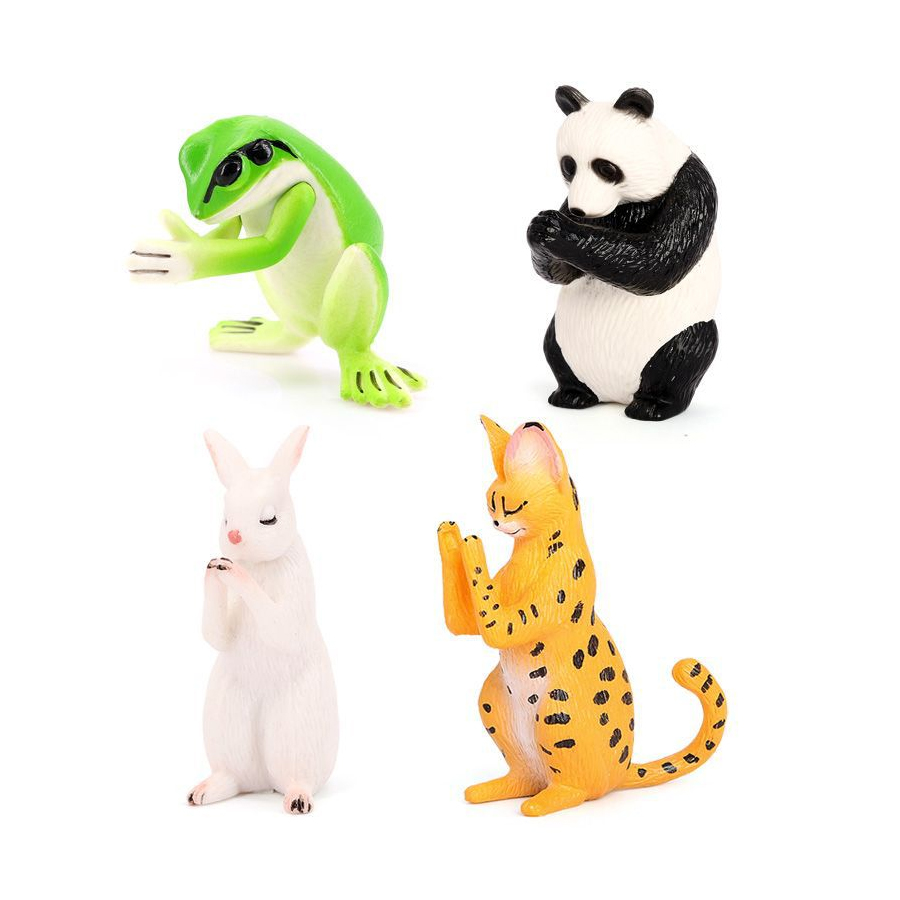 Realistic Frog Cat Rabbit Pand - огляд і ціна Kids Toys Under £5