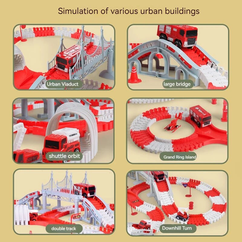 Fire Engine Track Assembling C - огляд і ціна Kids Toys Review