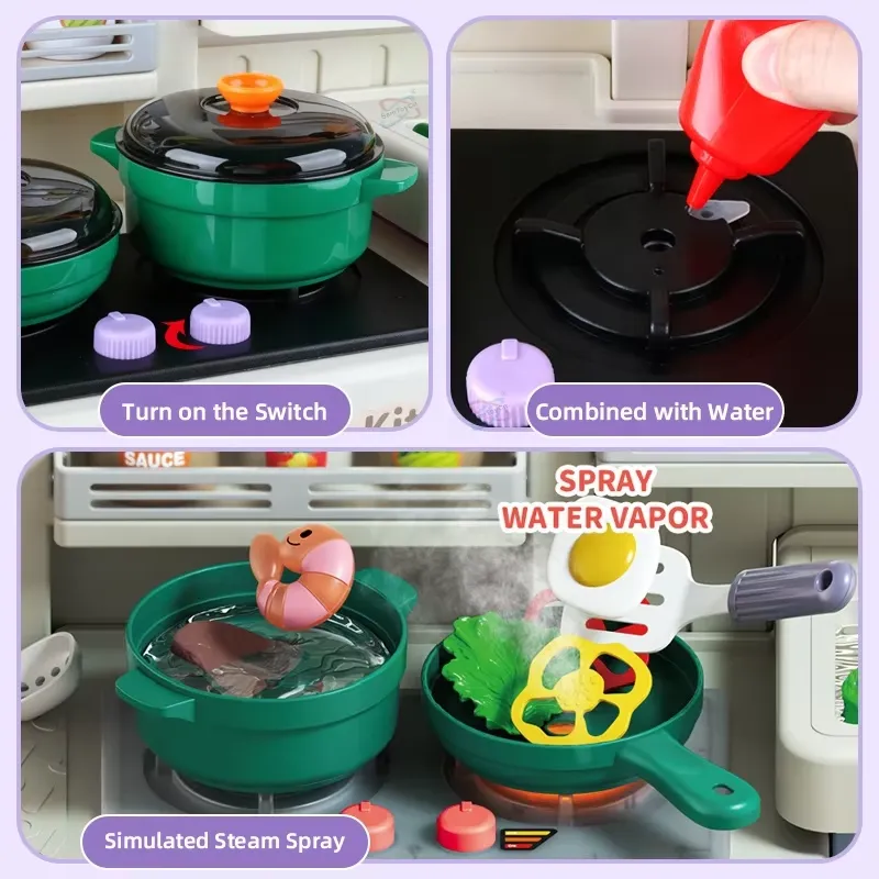 90cm Large Pretend Play Kitche - огляд і ціна Play Kitchen Set