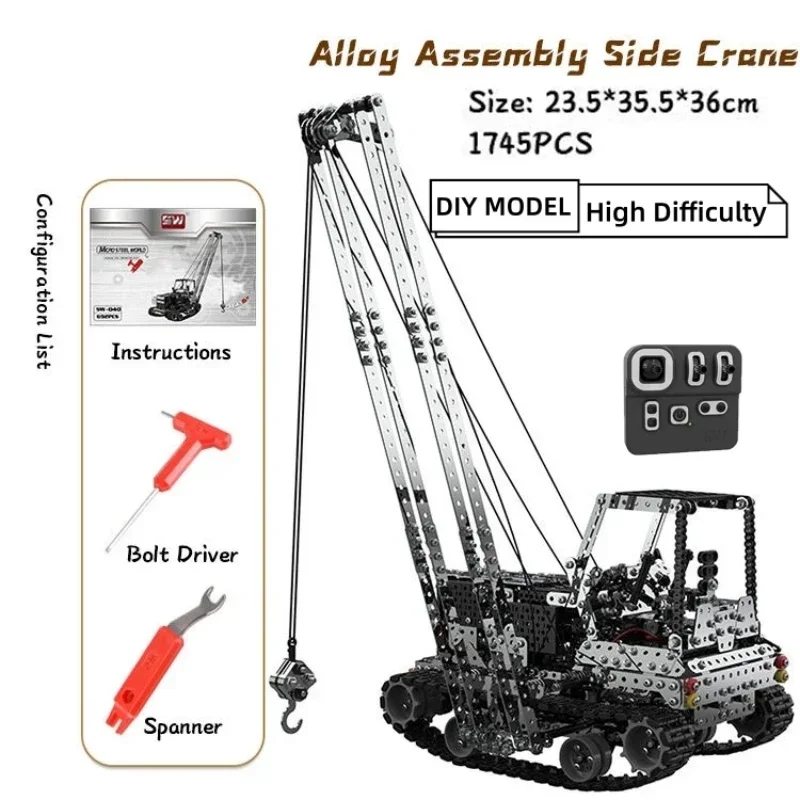 DIY Metal RC Crane Electric Ho - огляд і ціна Kids Toys Supplier