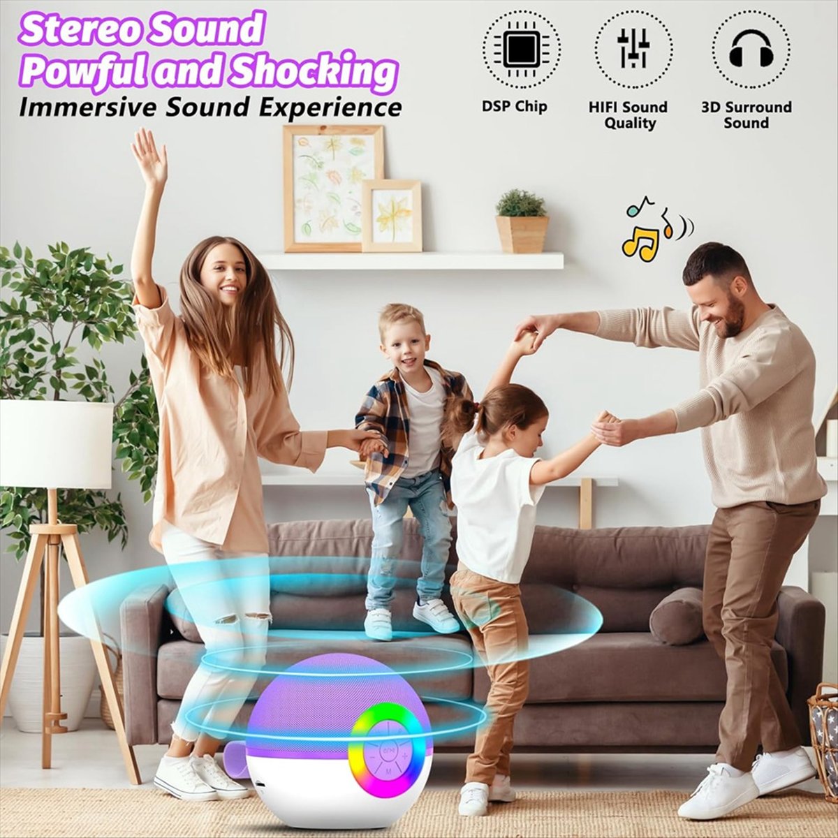 DTC5 Mini Karaoke Machine with - огляд і ціна Kids Microphone Karaoke
