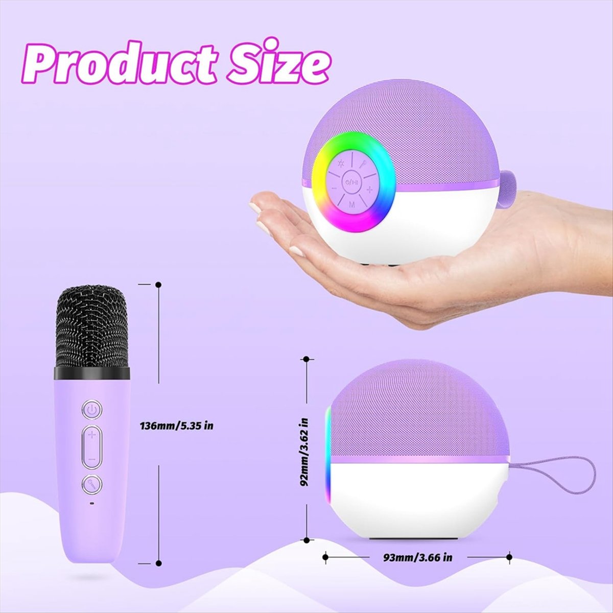 DTC5 Mini Karaoke Machine with - огляд і ціна Kids Microphone Karaoke