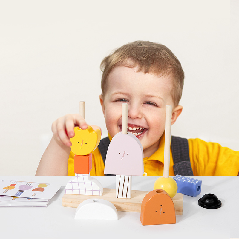 Montessori 3D Wooden Creative  - огляд і ціна Wooden Blocks Stacking