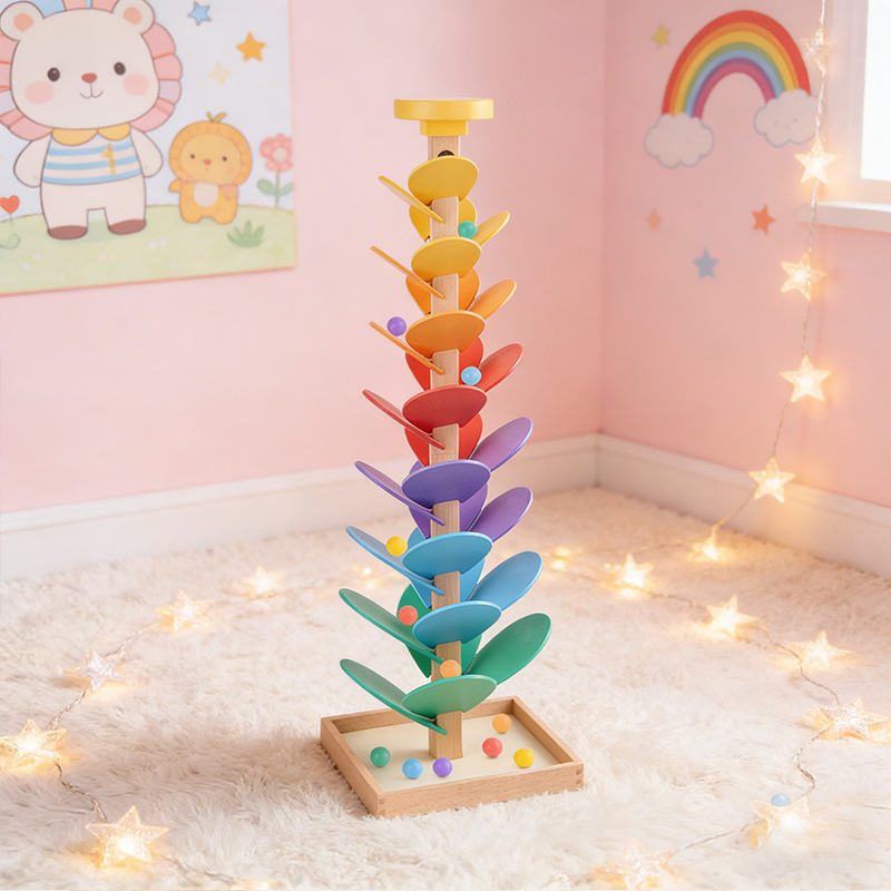 Rainbow Music Tree Stacking Pe - огляд і ціна Wooden Blocks Stacking