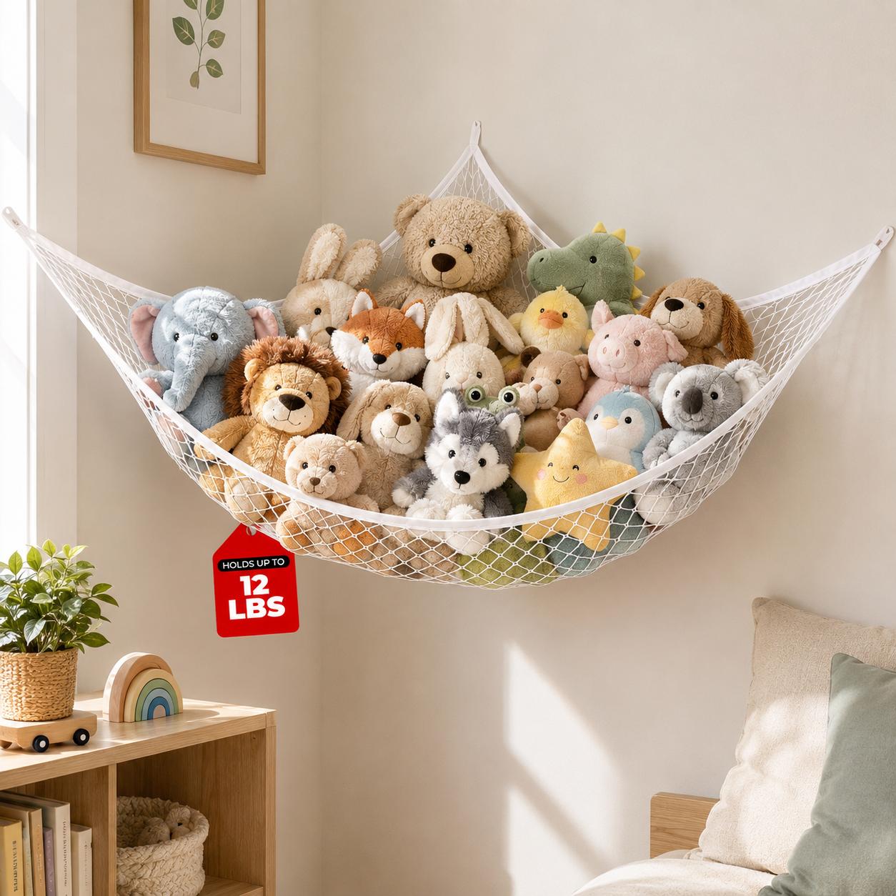 Mesh Toy Storage Hammock Hangi - огляд і ціна Kids Storage Toys