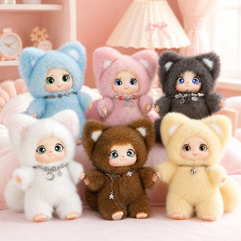 18cm New Cute Family Fox Plush - огляд і ціна Kids Toys Doll