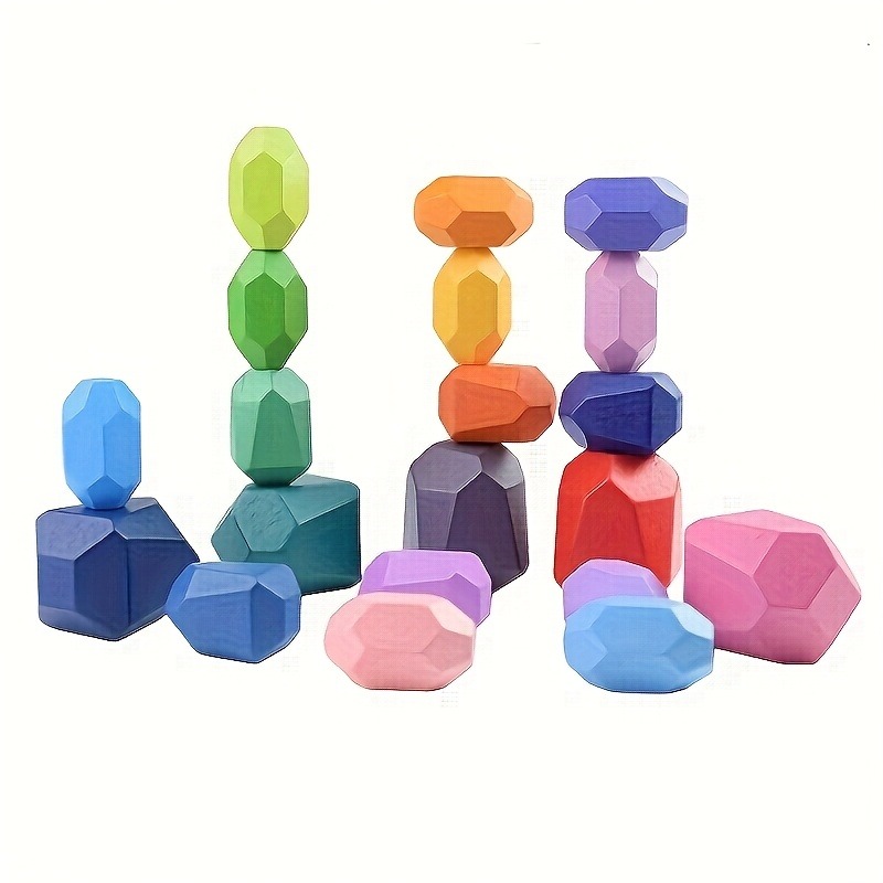 20pcs Wooden Stacked Balance S - огляд і ціна Wooden Blocks Stacking