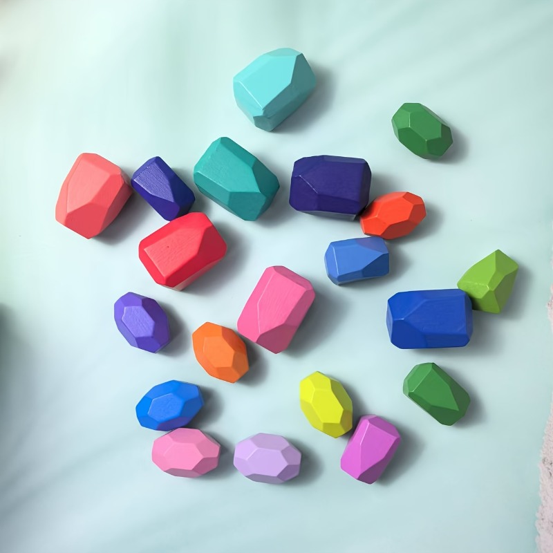 20pcs Wooden Stacked Balance S - огляд і ціна Wooden Blocks Stacking