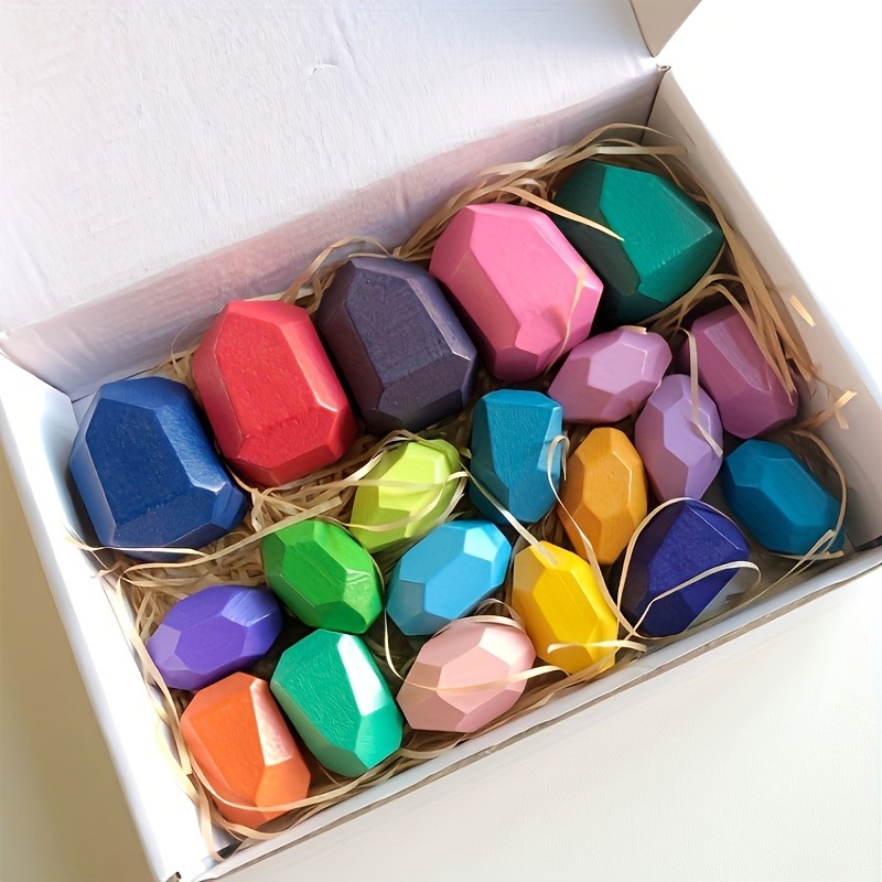 20pcs Wooden Stacked Balance S - огляд і ціна Wooden Blocks Stacking