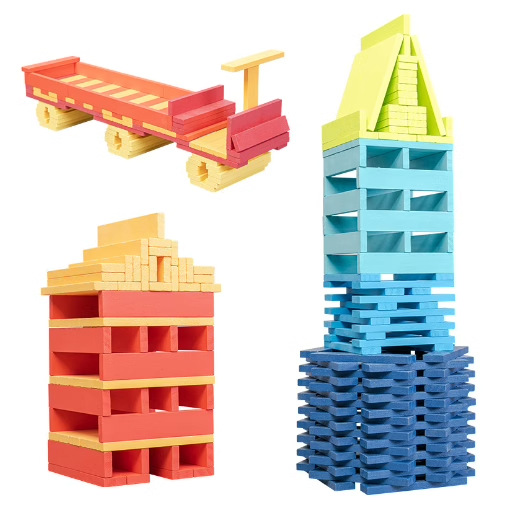 100PCS Classic Wooden Building - огляд і ціна Wooden Blocks Stacking