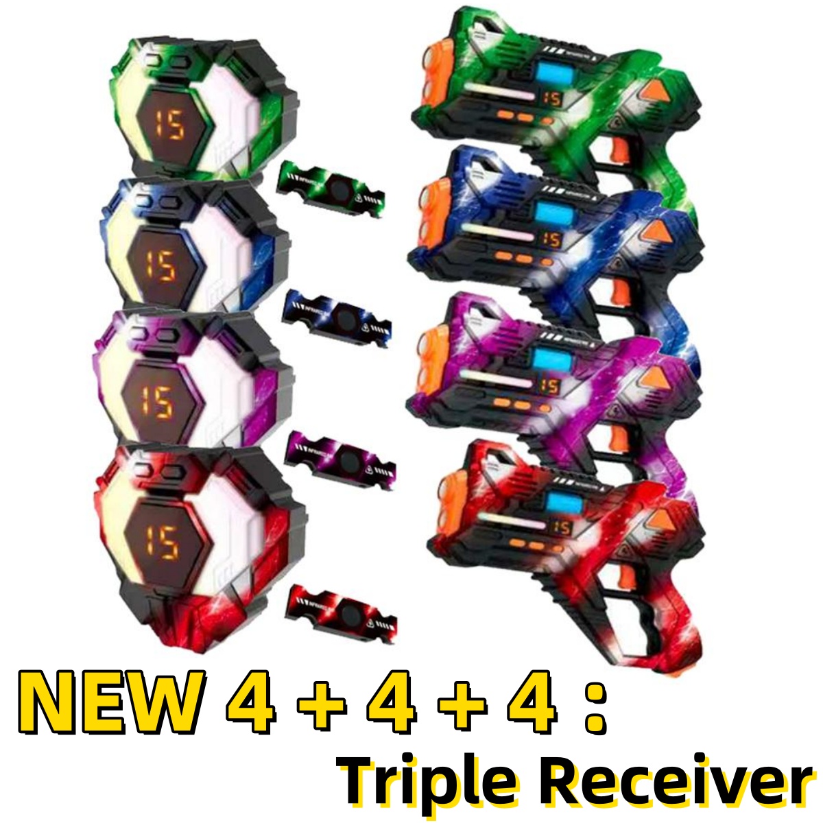CSTAG 4x4x4 Laser Tag Guns Set - огляд і ціна Laser Tag Set Kids