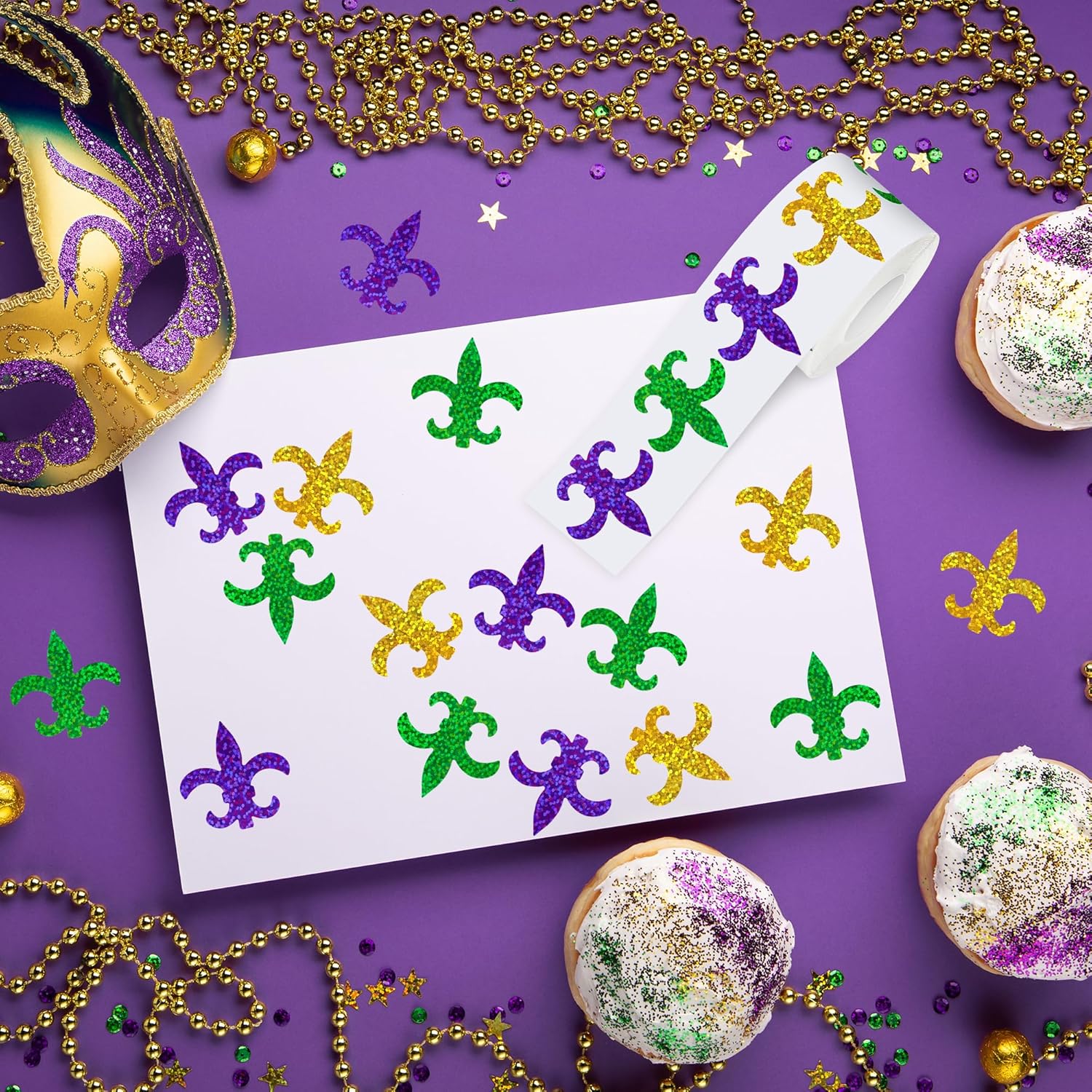 500Pcs Mardi Gras Stickers for - огляд і ціна Laser Tag Set Kids